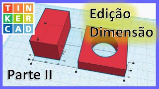 Editando Dimensões TinkerCAD [upl. by Habas931]