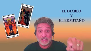 APRENDE TAROT Combinación El Diablo y El Ermitaño [upl. by Aicenev]