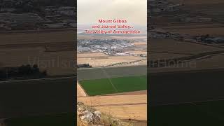 Mount Gilboa and Jezreel Valley the Valley of Armageddon biblestory israel [upl. by Modestine]