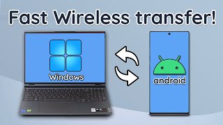 Transfer Files between Android and PC Wirelessly  Easy Method [upl. by Nereids]