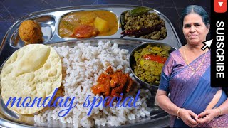 Monday Special Lunch menu II Todays Lunch Menu II Lunch at Home Must Try Food Channel lunch [upl. by Gibbs]