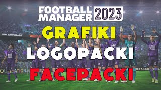 Facepacki Logopacki Grafiki  Gdzie znaleźć i jak wgrać Football Manager 2023 [upl. by Mcgruter798]