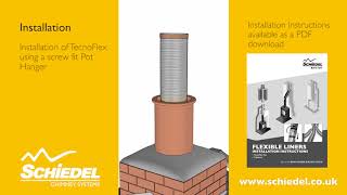 Fitting a stove and relining a chimney flue using steel flexible liner [upl. by Razatlab]