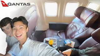 QANTAS 737 BUSINESS CLASS QF741 Sydney to Adelaide [upl. by Anawot]