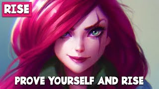 Nightcore  RISE  League of Legends Worlds 2018  Lyric Video [upl. by Nicks]