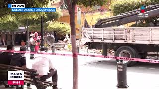 Colapsa bóveda en la zona centro de Tlaquepaque Jalisco  Noticias GDL con Fabiola Anaya [upl. by Llekcm169]