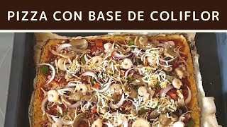 Cómo preparar una pizza con base de coliflor [upl. by Doherty484]