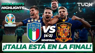 Highlights  Italia 1421 España  UEFA Euro 2020  Semifinal  TUDN [upl. by Worl]