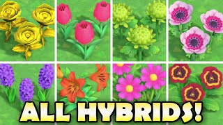 🌼 ALL HYBRID FLOWERS In Animal Crossing New Horizons amp How To Grow Them EASY [upl. by Fried568]