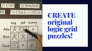 Create Original Logic Puzzles SMALL puzzles [upl. by Lleznov]