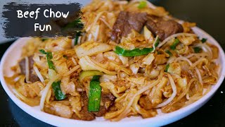 Beef Chow Fun Stir Fry  Quick and Easy Rice Noodle [upl. by Wane]