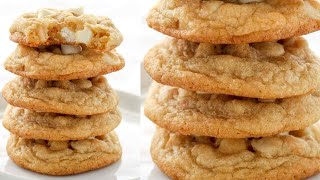 Soft And Chewy White Chocolate Macadamia Nut Cookies [upl. by Neelon681]