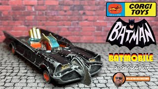 Vintage Corgi 1966 Batman Batmobile Toy Car Restoration [upl. by Laenahtan124]