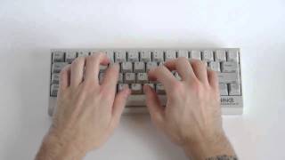 HHKB Typing Test 45g Topre Stock  KeyChattercom [upl. by Sineray727]