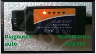 Diagnostic auto avec Scan Master ELM 327 [upl. by Eerbua]