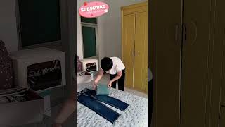 Clothes folding hacks 198 clothfolding foldinghacks youtubeshorts shorts homehacks diy [upl. by Enitnatsnoc327]