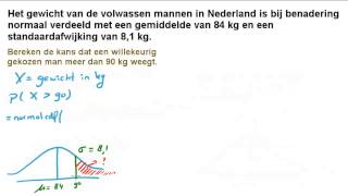 Normale verdeling  Kansen berekenen [upl. by Drake463]