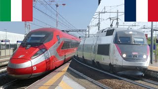 🇮🇹 VS 🇫🇷 FRECCIAROSSA1000 E TGV RÉSEAU [upl. by Undis327]