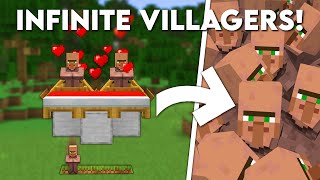 Minecraft EASIEST Villager Breeder Tutorial  INFINITE Villagers [upl. by Virgilio]