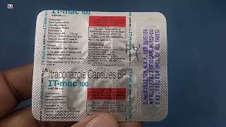 ItMac 100 Capsule  Itraconazole Capsule  ItMac 100mg Capsule Uses Side effects benefits Dosage [upl. by Holland]