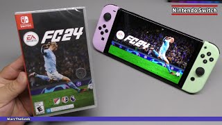 EA Sports FC 24 Unboxing amp Gameplay on Nintendo Switch [upl. by Ynohtnacram]