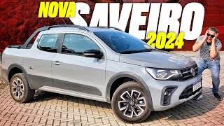 Nova VW Saveiro 2024  TURBO AUTOMÁTICA PREÇOS E VERSÕES CABINE DUPLA SAIBA TUDO SOBRE A PICAPE [upl. by Nalced159]