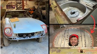 Datsun 240Z Restomod  Fuel Cell Fabrication Part 1 [upl. by Naus114]