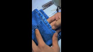 cara menjahit potong sambung celana jeans MKJEANS [upl. by Greff]