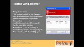 Fix wingdll error in few minutes [upl. by Nilcaj]