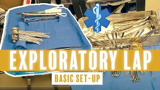 BASIC SETUP EXPLORATORY LAPAROTOMY [upl. by Uehttam]