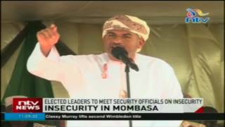 Elected leaders to meet security officials on insecurity in Mombasa [upl. by Yragerg]