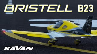 Bristell B23 semiscale model by KAVAN  1600mm ARTF [upl. by Ahtelra]