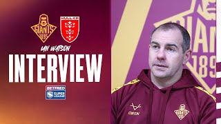 Ian Watson reacts to Hull KR defeat [upl. by Sidky]