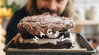 Sjokoladekake à la Mat fra Hagen  christophergulliksen VEGAN [upl. by Synn]