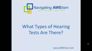 Autism Important Hearing Tests [upl. by Jovitah447]