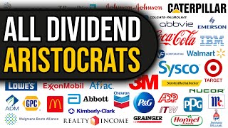 Every Dividend Aristocrat Stock  All 66 Analyzed [upl. by Heise]