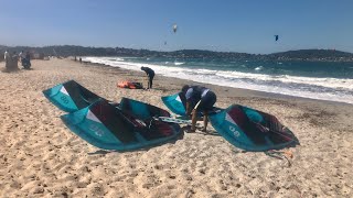 Kitesurf almanarre  avec de belles vagues comme kickers [upl. by Anavoj]