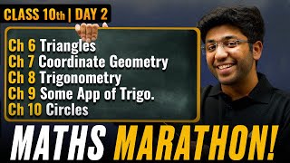 Class 10th Maths Marathon  CH 6 to CH 10 🔥  Shobhit Nirwan [upl. by Assel]