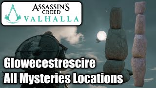 Assassins Creed Valhalla  Glowecestrescire All Mysteries Locations amp Solutions [upl. by Tammy]