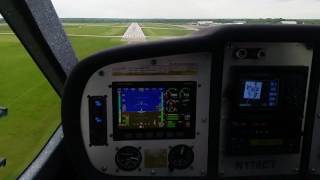 Flight Design CTLS landing at Runway 9R [upl. by Llenrod]