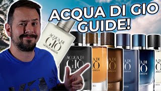 Giorgio Armani Acqua di Gio BUYING GUIDE  Which ADG Is Best For You [upl. by Oiluj]