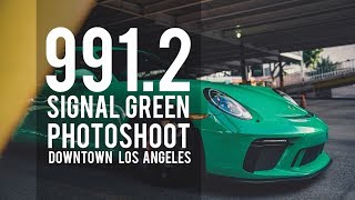 Verones 9912 Signal Green GT3 in Downtown Los Angeles [upl. by Ttenaj843]