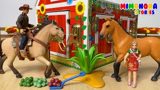 Caballos coloridos 🐴 Sonidos 🎵 Caballitos Potrillos ✨ Videos para niños y bebes  Mimonona Stories [upl. by Betty773]