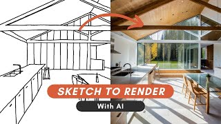 Create Realistic Render from Sketch Using AI you should know this [upl. by Nol]