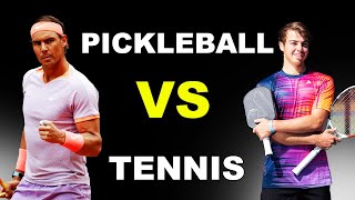 Pickleball vs Tennis  The Ultimate Comparison Guide [upl. by Zilada]