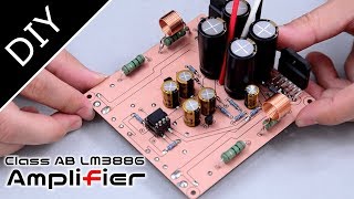 【DIY】Making an Audio Amplifier  LM3886 [upl. by Cade892]