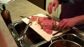 Cutting Corned Beef [upl. by Tirma]