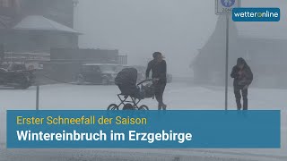 Wintereinbruch im Erzgebirge Der erste Schnee der Saison ❄️ [upl. by Dorita]