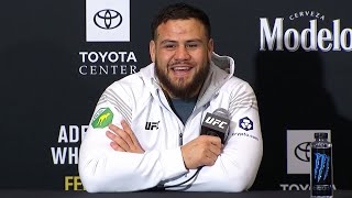 UFC 271 Tai Tuivasa PostFight Press Conference [upl. by Nyladnek]