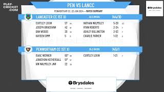 Penwortham CC 1st XI v Lancaster CC 1st XI [upl. by Analim]